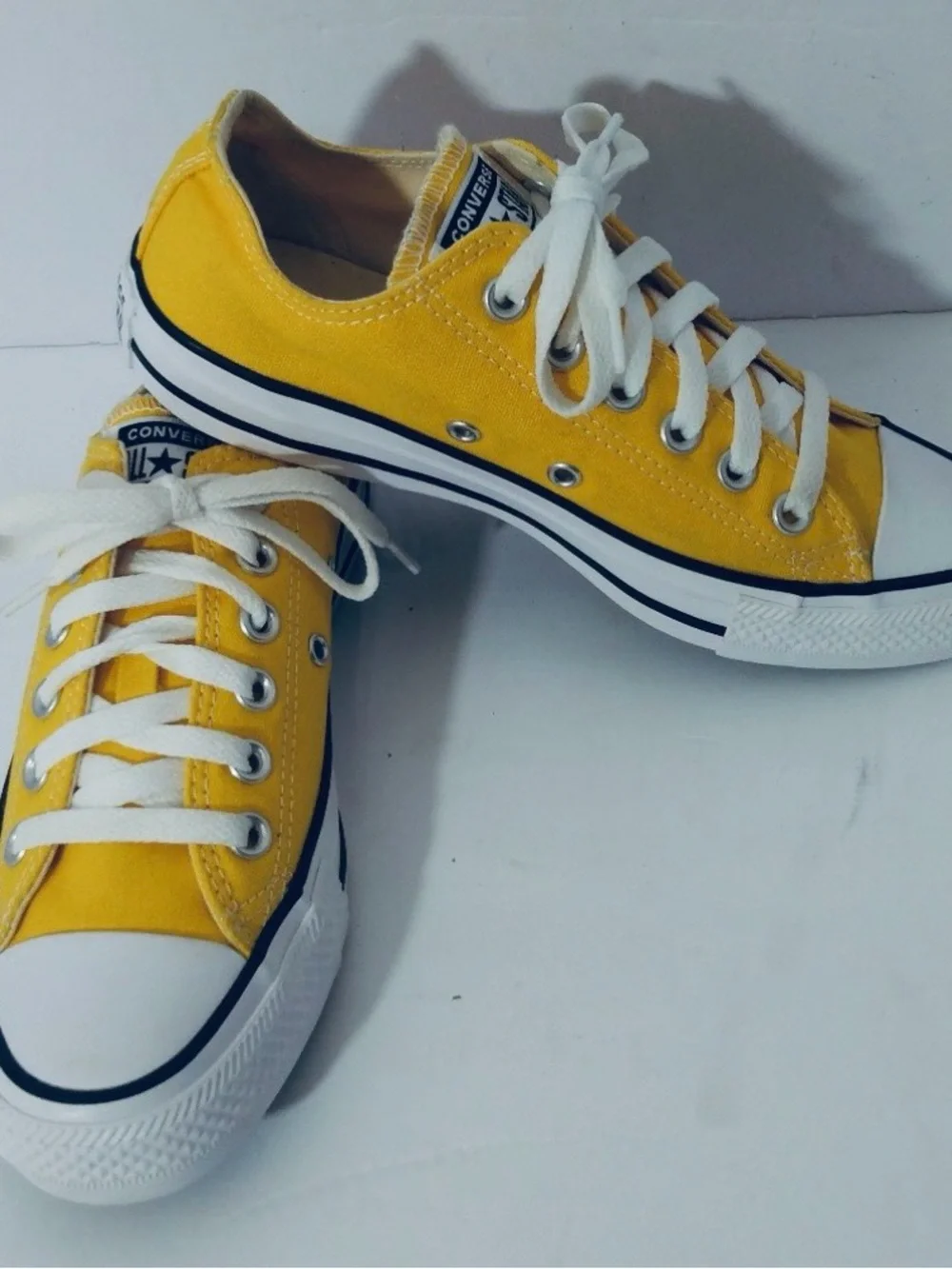 Converse AllStar Chuck Taylor Mustard Yellow Canvas Sneakers Shoes-Womens 7.5